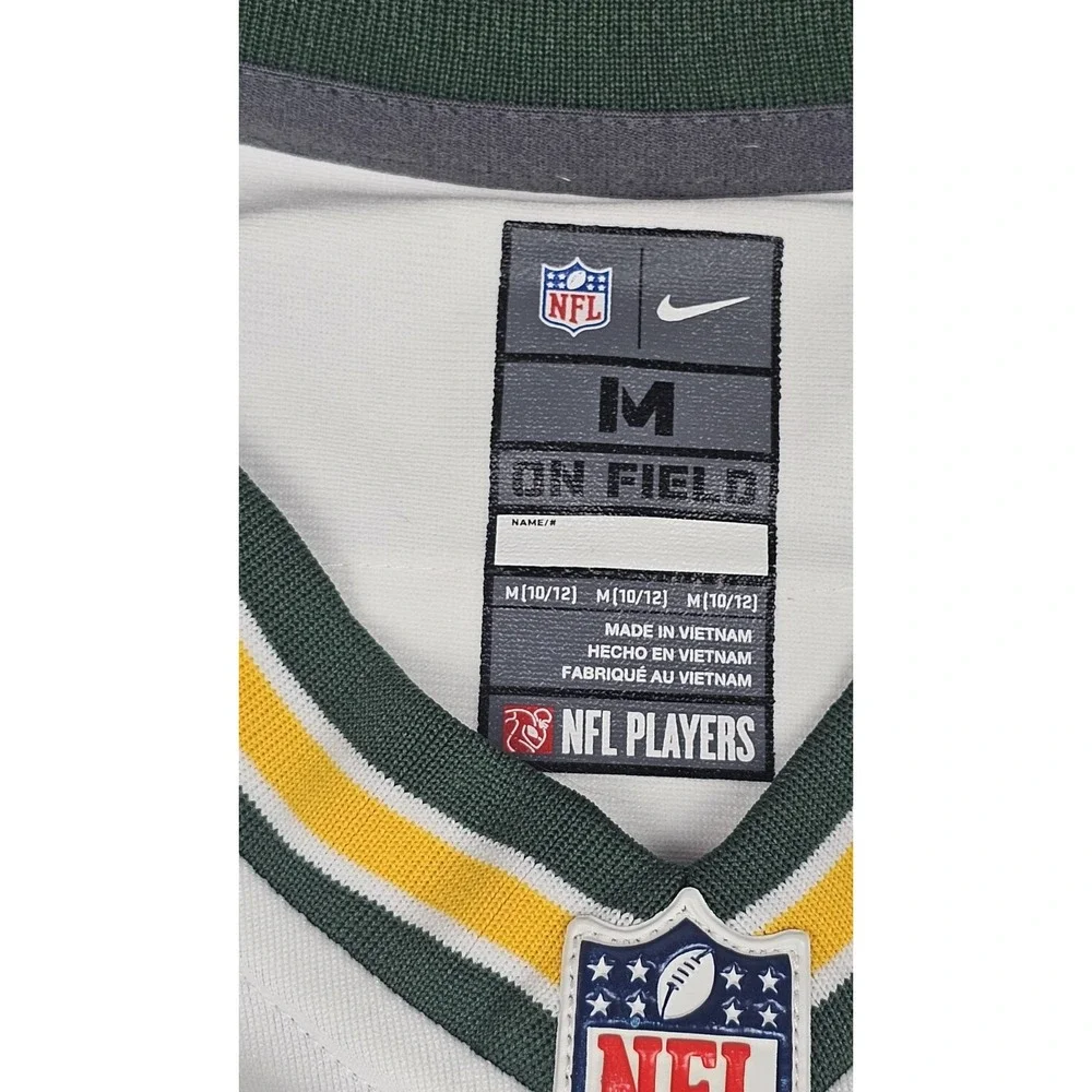 Nike Green Bay Packers NFL Football Jersey Youth Medium Davante Adams #17 White